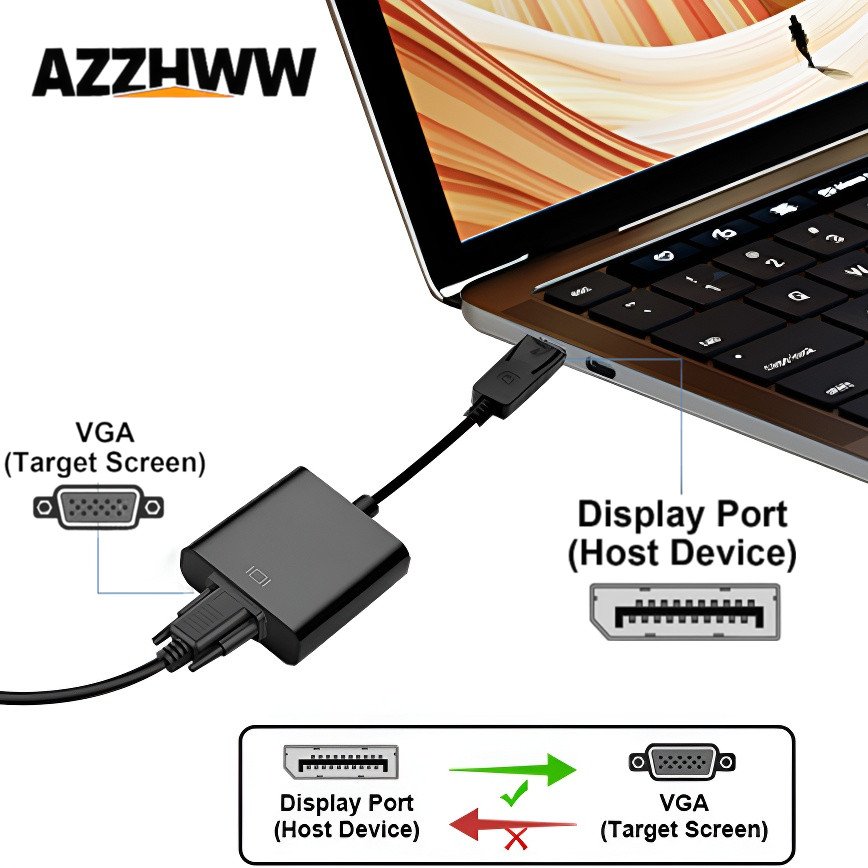 Tablet Lap Desk - Convertisseur DisplayPort vers VGA HD 1080p