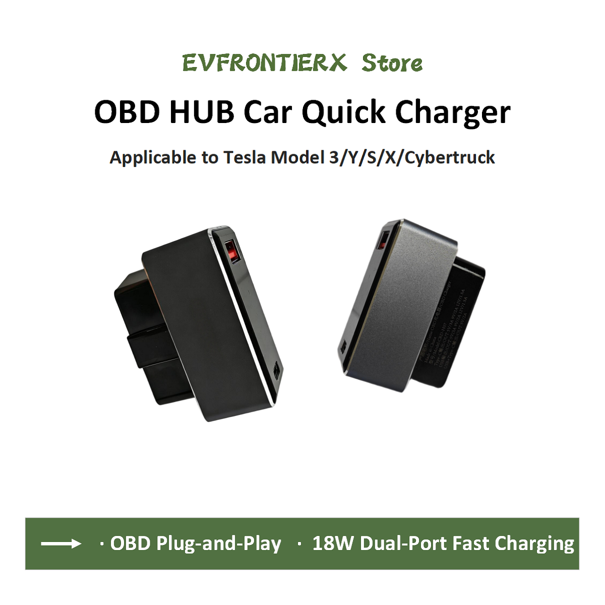 Usb Hub Type C - Adaptateur d'alimentation de chargeur rapide OBD