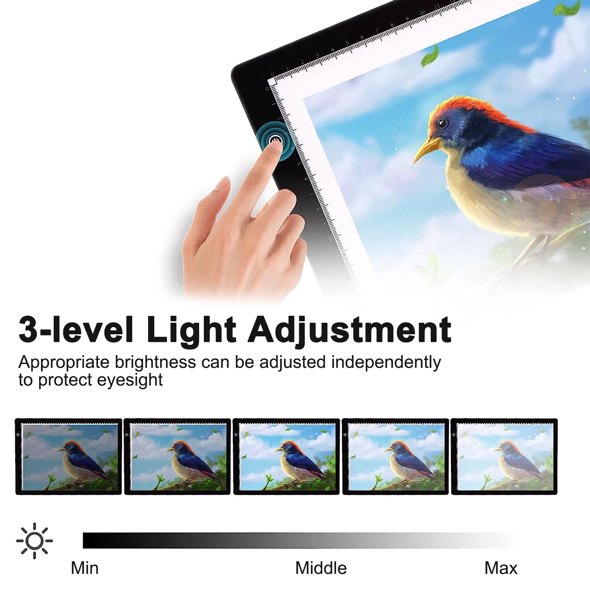 Tablette lumineuse LED à trois - Graphic Tablet Accessories avis et prix