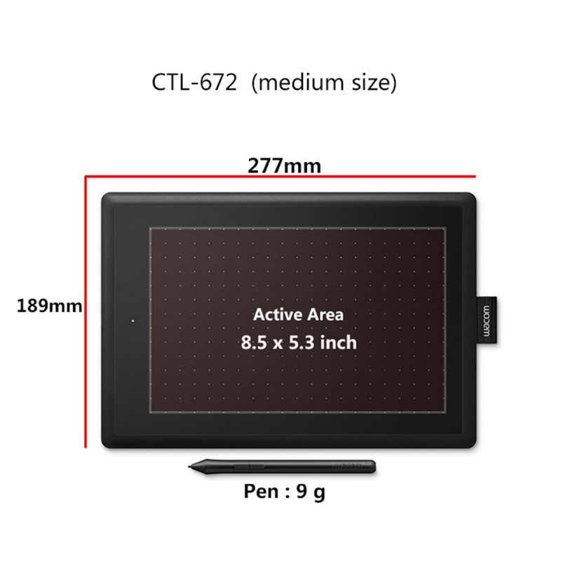 Wacom CTL-672 10.9x7.4 Ins Tab - Graphic Tablet Accessories avis et prix