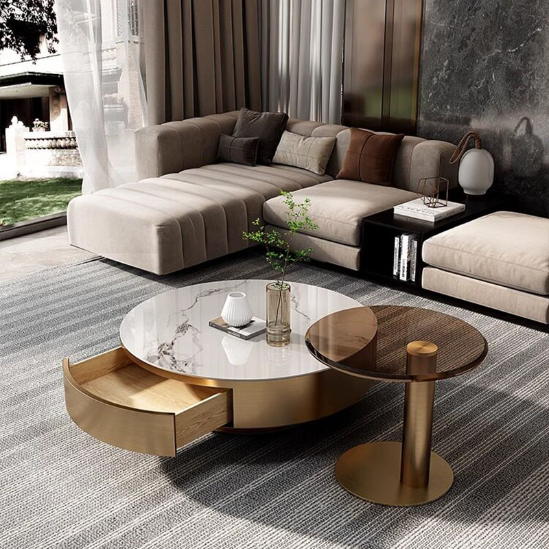 Table basse ronde transparente - Unique Table Accessories avis et prix