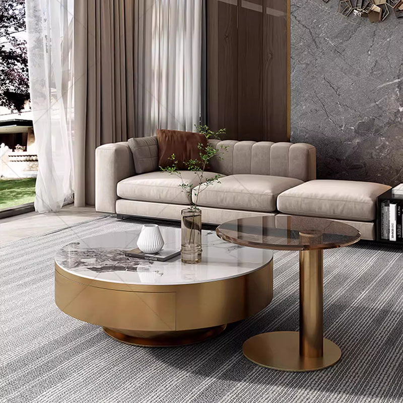 Table basse ronde transparente - Unique Table Accessories avis et prix