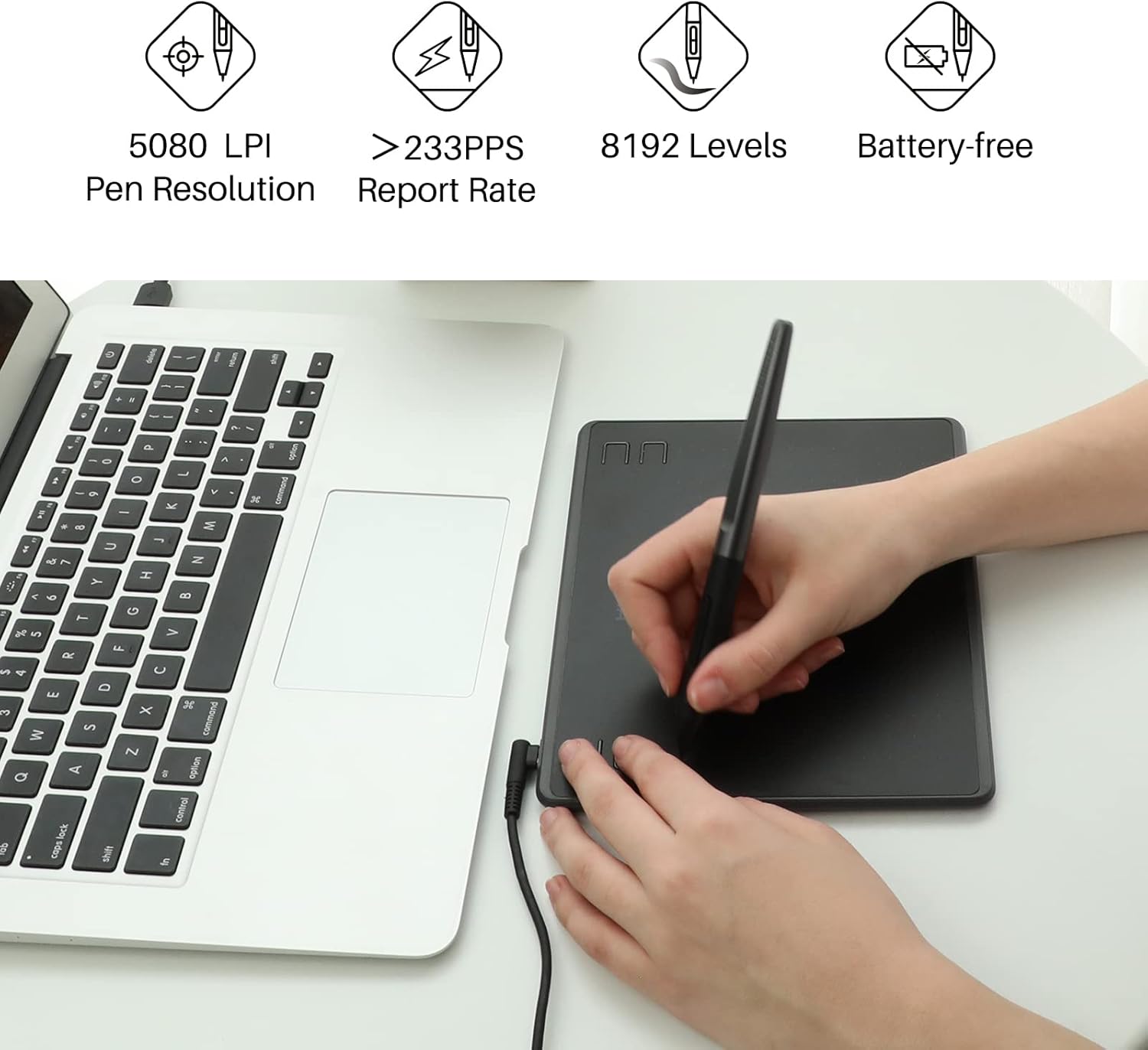 HUION HS64 6x4 pouces tablette - Graphic Tablet Accessories avis et prix