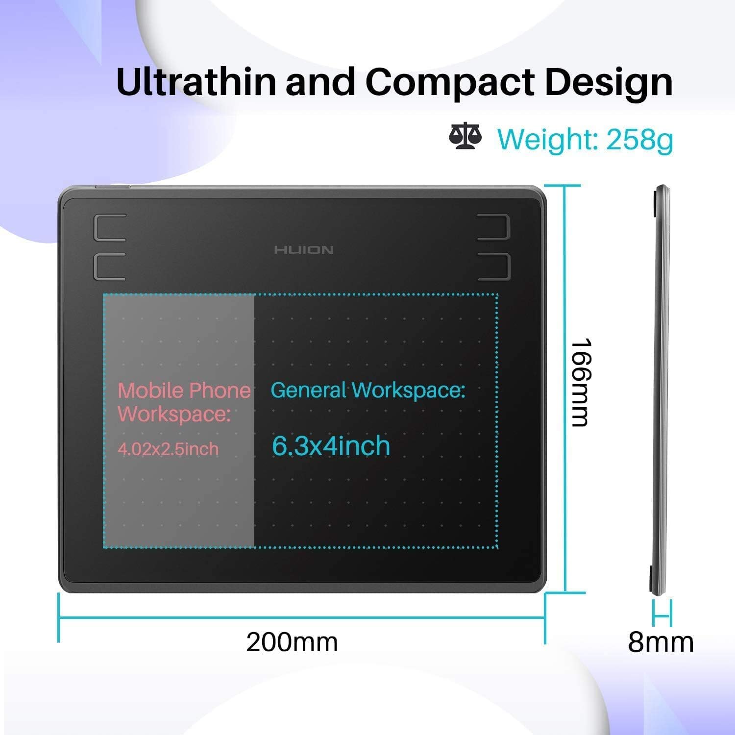 HUION HS64 tablette graphique  - Graphic Tablet Accessories avis et prix