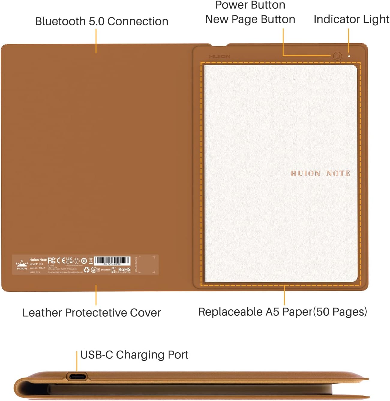 Huion note 2 en 1 cahier d'écr - Graphic Tablet Accessories avis et prix