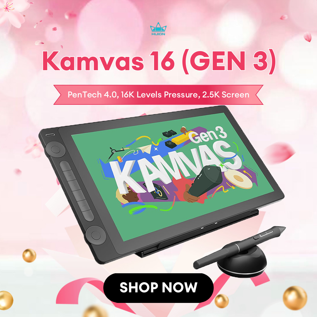 Huion-Tablette moniteur Kamvas - Graphic Tablet Accessories avis et prix