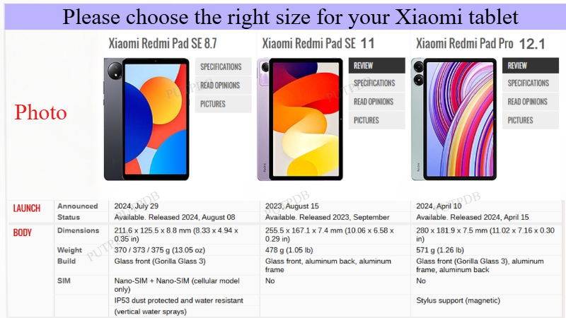 Étui pour tablette Xiaomi RedM - Redmi Tablet Accessories avis et prix